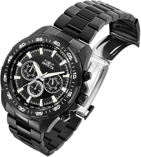 Invicta Speedway 22785 – Reloj Cronógrafo de Cuarzo para Hombre, Acero Inoxidable Negro