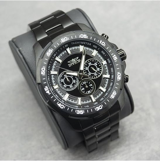 Invicta Speedway 22785 – Reloj Cronógrafo de Cuarzo para Hombre, Acero Inoxidable Negro