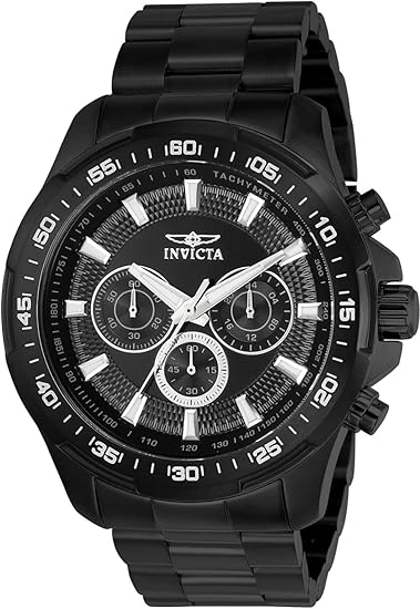 Invicta Speedway 22785 – Reloj Cronógrafo de Cuarzo para Hombre, Acero Inoxidable Negro