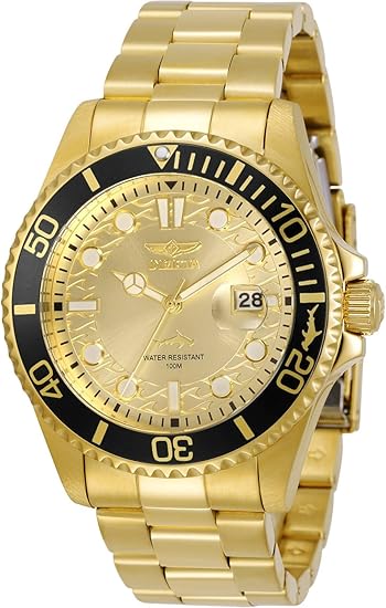 Reloj Invicta Pro Diver Dorado para Hombre – Cuarzo, Resistente al Agua