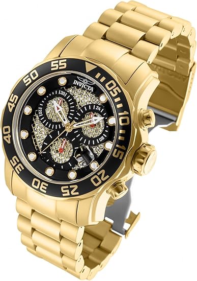 Reloj Invicta Pro Driver 19837SYB – Acero Inoxidable con Baño de Oro de 18K