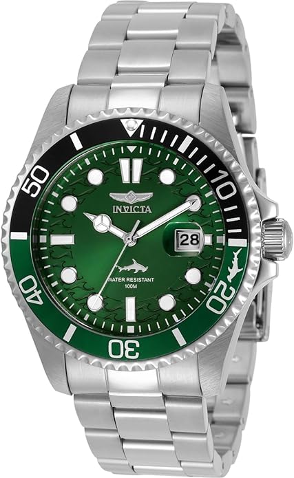 Invicta Pro Driver – Reloj de Cuarzo para Hombre con Esfera Verde y Acero Inoxidable