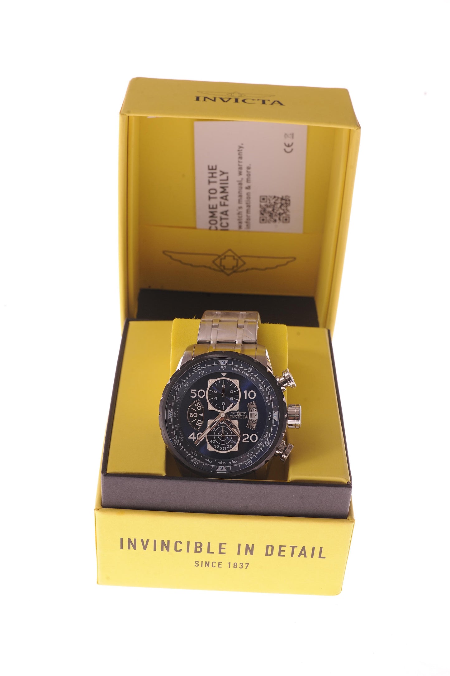 Invicta Aviator – Reloj de Cuarzo para Hombre de Acero Inoxidable